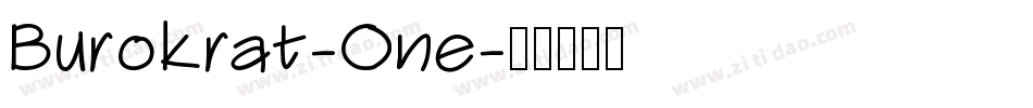 Burokrat-One字体转换