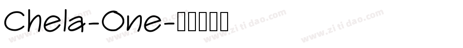Chela-One字体转换