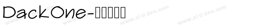 DackOne字体转换
