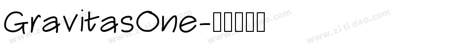 GravitasOne字体转换