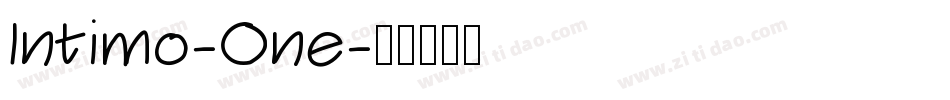 Intimo-One字体转换