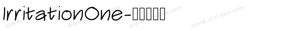 IrritationOne字体转换