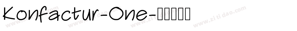Konfactur-One字体转换