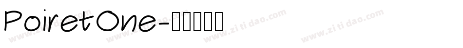 PoiretOne字体转换