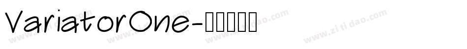 VariatorOne字体转换