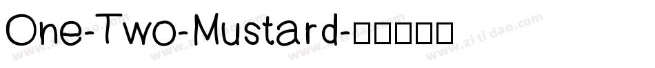 One-Two-Mustard字体转换