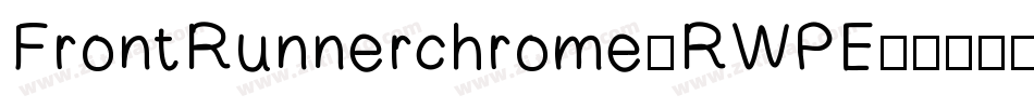 FrontRunnerchrome-RWPE字体转换
