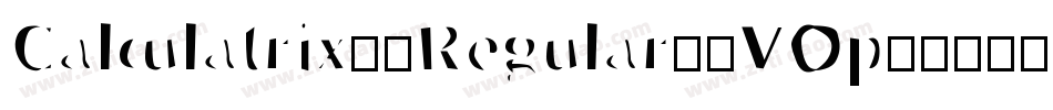 Calculatrix24Regular-4VOp字体转换
