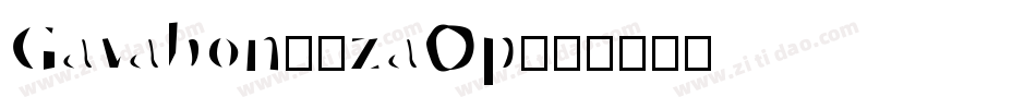 Gavabon-3zaOp字体转换