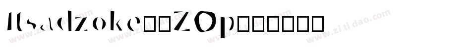 Itsadzoke-4ZOp字体转换