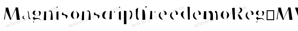 MagnisonscriptfreedemoReg-MVYOp字体转换