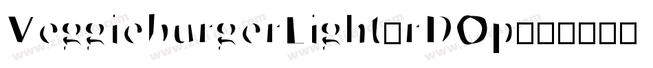 VeggieburgerLight-rDOp字体转换