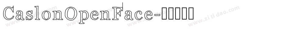 CaslonOpenFace字体转换