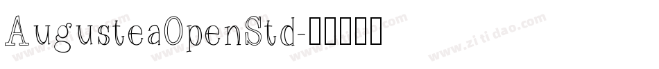 AugusteaOpenStd字体转换