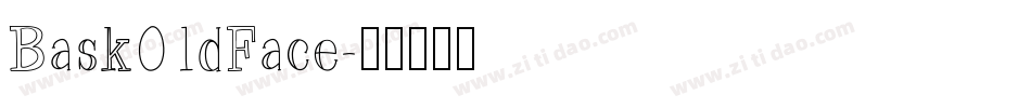 Bask01dFace字体转换