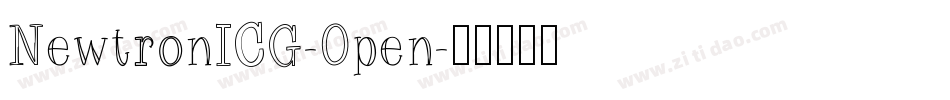 NewtronICG-Open字体转换