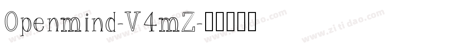 Openmind-V4mZ字体转换