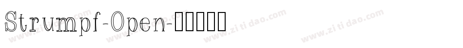 Strumpf-Open字体转换