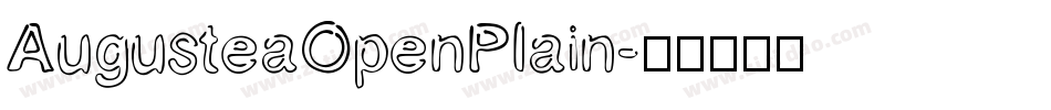 AugusteaOpenPlain字体转换