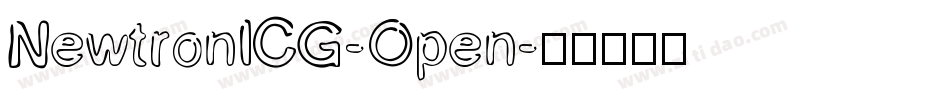 NewtronICG-Open字体转换