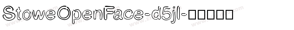 StoweOpenFace-d5jl字体转换