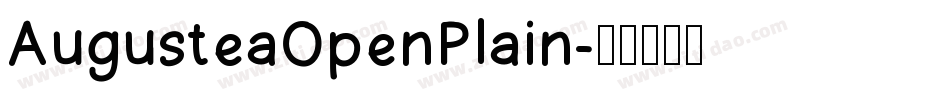 AugusteaOpenPlain字体转换