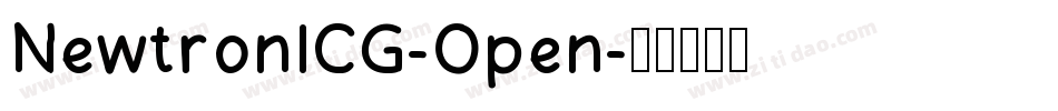 NewtronICG-Open字体转换