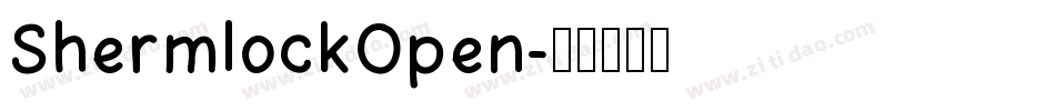 ShermlockOpen字体转换
