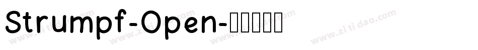 Strumpf-Open字体转换