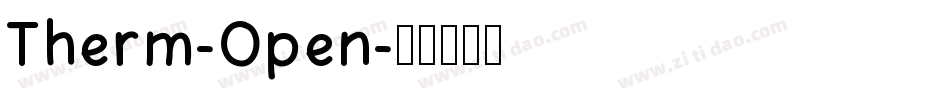 Therm-Open字体转换