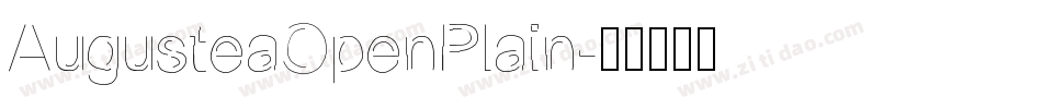 AugusteaOpenPlain字体转换