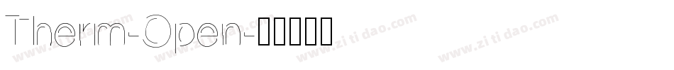 Therm-Open字体转换
