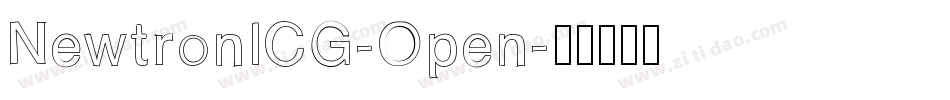 NewtronICG-Open字体转换
