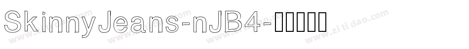 SkinnyJeans-nJB4字体转换