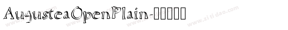 AugusteaOpenPlain字体转换