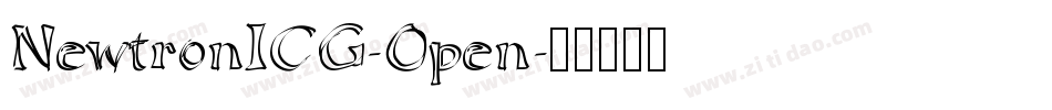 NewtronICG-Open字体转换
