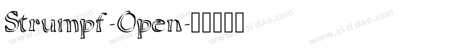 Strumpf-Open字体转换