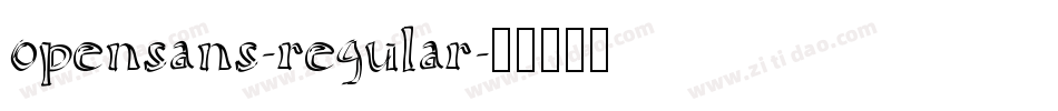 opensans-regular字体转换
