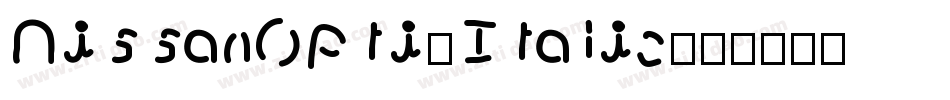 NissanOpti-Italic字体转换