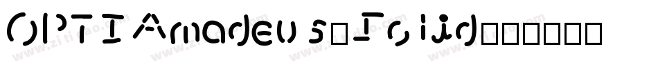 OPTIAmadeus-Solid字体转换