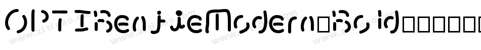 OPTIBenjieModern-Bold字体转换