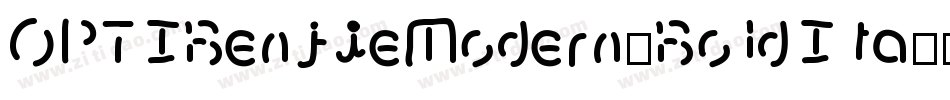 OPTIBenjieModern-BoldIta字体转换