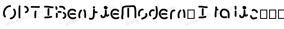 OPTIBenjieModern-Italic字体转换