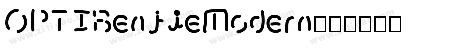 OPTIBenjieModern字体转换