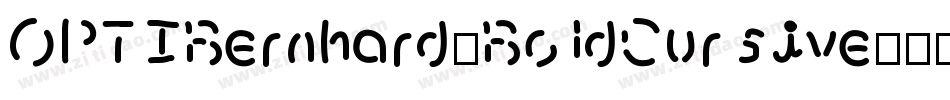 OPTIBernhard-BoldCursive字体转换