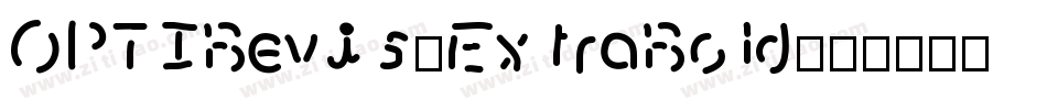 OPTIBevis-ExtraBold字体转换