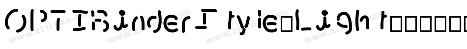 OPTIBinderStyle-Light字体转换