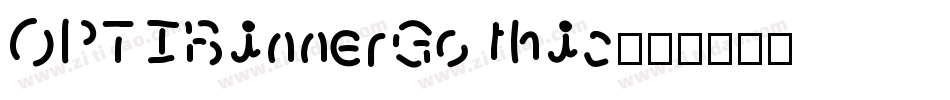 OPTIBinnerGothic字体转换