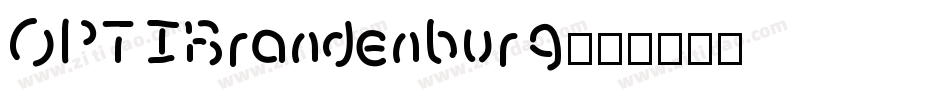 OPTIBrandenburg字体转换