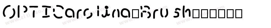 OPTICarolina-Brush字体转换